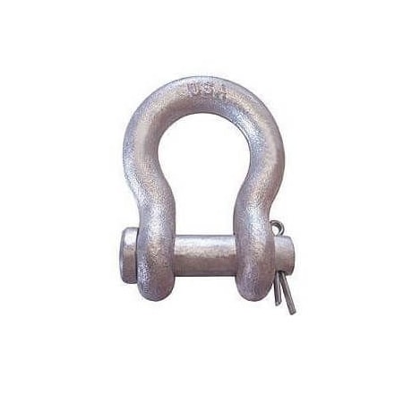 Cm Anchor Shackle, 25 Ton, 134 In, 2 In Pin Dia, Round Pin, 697 In Inner Length, 434 In Inner MC377G